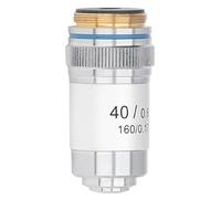Prevessel High Transmittance Achromatic Microscope Objective 40X Lens for Brighter and Clearer Image, for Study and Research, Brass Material