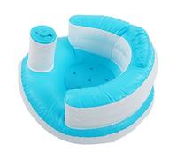 Prevessel Inflatable Baby Learning Chair Comfortable Training Seat for 3-12 Months Blue 19.7x19.7x13.8in