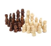 Prevessel International Chess Pieces Exquisite Wooden Chess Figures Entertainment Toys and Beginners, for Lovers, 32PCS