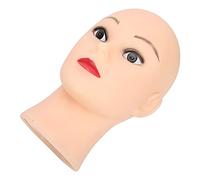 Prevessel Mannequin Head Stylish PVC Model for Displaying Hats Wigs Glasses for Makeup Practice