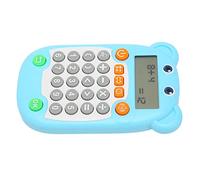Prevessel Math Arithmetic Trainer Cute Cartoon Style 27 Keys USB C Charge Kids Education Toy (Blue)