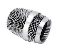 Prevessel Mesh Microphone Grid, Durable Replacement for Baier 780 790 Weida M3 M5 Microphone Ball Head, Silver for Karaoke Party Events