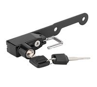 Prevessel Motorcycle Helmet Lock Holder Durable Aluminum Alloy Windproof for/Cafe Compact Structure, for Motorcycle Riders Black 7.3x1.7in