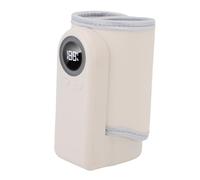 Prevessel Portable Adjustable Temperature Bottle Warmer Even Heating Fast Heating Milk Warmer for Travel Outdoor Adventures (PUBuilt In Battery, 1 Bottle)