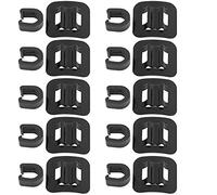 Prevessel Precise Bike Cable Guide Durable Aluminum Alloy Base for Orderly Cables on Bike Frame, Pack of 10 Sets