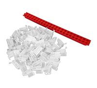 Prevessel Precise Queen Bee Rearing Plastic Cage Kit with Transport Strip for Easy Feeding and Transportation, Ideal for Professional Beekeepers, Lightweight and Durable, 46 Cages, 1 Strip