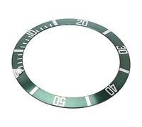 Prevessel Professional Aluminum Watch Bezel Insert Firm and Durable for Watch Repairers 1.5in Outer Ring Diameter for Bezel Replacement (Green)