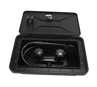 Prevessel RV Exterior Hot Cold Water Adjustable Shower Box Kit for Motorhome Caravan, ABS Material