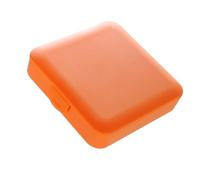Prevessel Sanitary Napkin Storage Box Small Portable for Menstrual Pad Organizer Cute Durable Large Capacity for Maternal Supplies, PP Material (Orange)