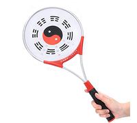 Prevessel Soft Silicone Face Aluminium Alloy Handle Tai Chi Racket for Elderly Fitness with Ball (Soft racket)