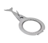 Prevessel Stainless Steel Portable Coffee Filter Paper Cup Holder for Homemade Coffee, with Spoon and Brush, Suitable for Lovers, 304 Stainless Steel, 2.7x5.4in