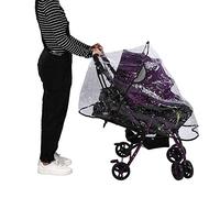 Prevessel Stroller Rain Cover Breathable Shield for Baby Pram, Buggy, Pushchair Outdoors Transparent PVC 18 X 37 X 19 Inch