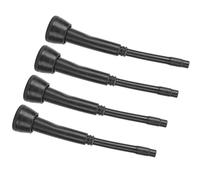 Prevessel Teat Cup Liners Durable Milking Liners for Goat Milker, Smooth Inner for Milking, Black Rubber, 4PCS