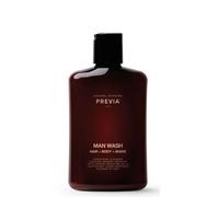 PREVIA MAN Wash 250 ml Hair + Body + Shave Shower Gel Shampoo