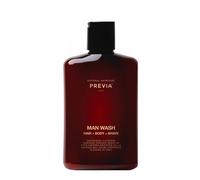 Previa Man Wash Hair Body Shave 250ml - man shower shampoo