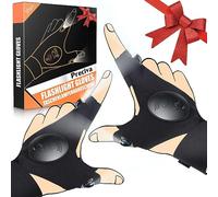 Previca LED Gloves with Lights Gifts for Men - Flashlight Glove for Fishing Dad Birthday Gift Gadgets for Christmas Stocking Fillers for Him