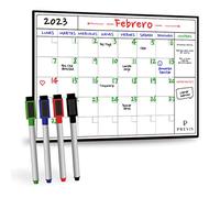 Previs Whiteboard Monthly Planner Magnetic A4 - Magnetic Calendar Fridge Planner - Family Planner - Monthly Calendar Weekly Planner Wipe Clean - Monthly Planner Board Fridge