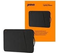 Prevo 14 Inch Laptop Sleeve, Side Pocket, Cushioned Lining, Black