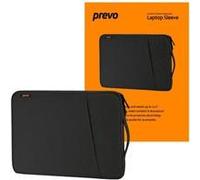 Prevo 15.6 Inch Laptop Sleeve, Side Pocket, Cushioned Lining, Black
