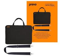 PREVO 15.6 Inch Laptop Bag, Cushioned Lining, With Shoulder Strap, Black