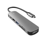 Prevo - C605A USB Type-C 6-In-1 Hub