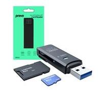 Prevo CR311 USB 3.0 Card Reader High-speed Supports SD/Micro SD/TF/SDHC/SDXC/MMC - Black