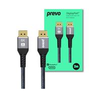 Prevo DisplayPort 1.4 Cable 2m 8K 60Hz, 4K 144Hz, Braided DP Cable