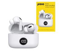 Prevo M10 Active Noise Cancelling Tws Earbuds Bluetooth 5.3 Automatic Pairing To