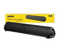Prevo MS03 Wireless Stereo Soundbar with Bluetooth, USB & SD, Space-Saving Wireless Speaker for TV, Home Entertainment System, PC, Mobile Device & Gaming Consoles