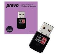 Prevo AC600 Dual Band USB WiFi Adapter, 600Mbps, USBW5 For Desktop Computer And Laptop
