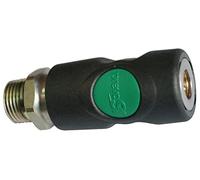 Prevost Safety Coupling Pneumatic Bleed Coupling with Push Button Safety Coupling NW 7.4 Workshop Coupling Head is Positionable Safety Function (1/4 Inch External Thread)