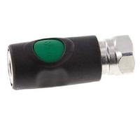 Prevost Safety Coupling Pneumatic Bleed Coupling with Push Button Safety Coupling NW 7.4 Workshop Coupling Head is Positionable Safety Function (1/2 Inch Internal Thread)