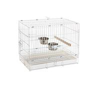 Prevue Hendryx Travel Bird Cage 1305 White, 20-Inch by 12-1/2-Inch by 15-1/2-Inch