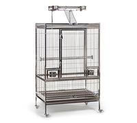 PREVUE PET PRODUCTS Large Stainless Steel Play Top Bird Cage, Rust Resistant Metal Cage for Birds with Rooftop Ladder and Playtop
