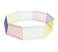 Prevue Pet Products Multi-Color Small Animal Playpen, Enclosed Pet Fence for Small Animals, Expandable Barrier Panels for Indoor or Outdoor Pet Activity,13-Inch