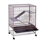 Prevue Pet Products Rat, Chinchilla, Baby Ferret Cage, Metal Home Crate for Small Animal Critters, Chew-Proof House with Caster Wheels, Earthtone Dusted Rose Hammertone Finish 31 inches x 20.5 inches