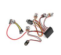 Prewired 3 Band Active Base Circuit Active Passive EQ Equalizer Electric Bass Preamp Circuit and Tone Control Fitting