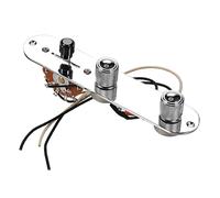 Prewired Guitar Control Board Kit - 3-Way Switch & 250kΩ Pots - Fits Most Guitars - Metal & PP Plate 16cmx3.2cm (6.3x1.26 inch)