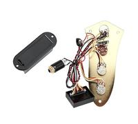Prewired Guitar Harness 1PC Prewired Preamp Control Plate Guitar Wiring Harness(Gold)