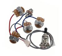 Prewired Guitar Harness 2V2T Pre Wired Guitar Harness 500K Potentiometer Kit