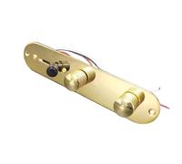 Prewired Guitar Harness 3 Way Wired Loaded Prewired Control Plate Harness Converter Knobs For Electric Guitar(Gold)