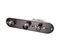 Prewired Guitar Harness 3 Way Wired Loaded Prewired Control Plate Harness Converter Knobs For Electric Guitar(Black)