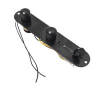 Prewired Guitar Harness 3 Way Wired Loaded Prewired Control Plate Harness Converter Knobs TL Guitar Parts(Blakc)