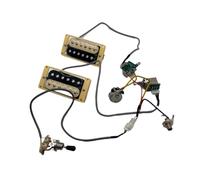 Prewired Guitar Harness 4C Humbucker Guitar Pickup 2TV1T 3 Way Push Pull Converter Wiring Harness(Type6)