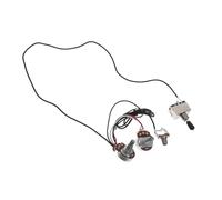 Prewired Guitar Harness 4pcs Electric Guitar Wiring Harness Circuit Assembly Chrome Black Cap