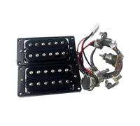 Prewired Guitar Harness Ainico5 Humbucker Electric Guitar Pickups 2V1T Wiring Harness(BK)