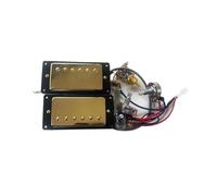 Prewired Guitar Harness Ainico5 Humbucker Electric Guitar Pickups 2V1T Wiring Harness(GD BK)