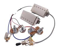 Prewired Guitar Harness Alnico 2 Guitar Humbucker Pickup With 4C Wiring Harness(Type3)
