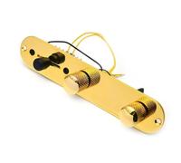 Prewired Guitar Harness Electric Guitar 3 Way Wired Loaded Prewired Control Plate Harness(Gold)