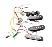 Prewired Guitar Harness Electric Guitar Pickup Wiring Harness Prewired 5 Way Converter 2T1V SSS(SSS Black)